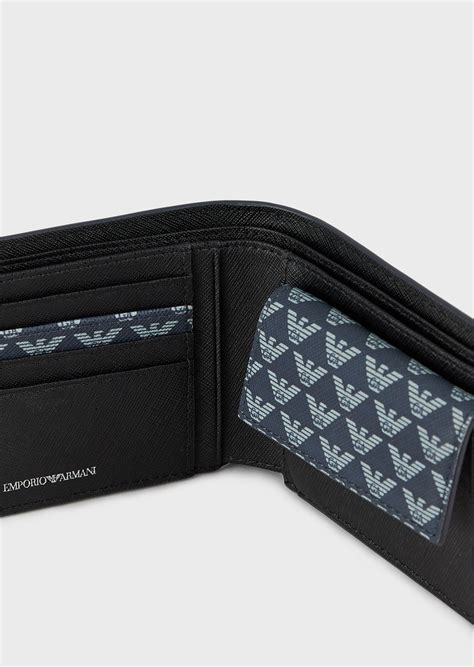 armani wallet with coin pocket.